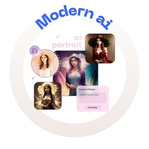 AI-generated professional portrait headshot example